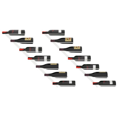 Wijnrekken Voor 7 Flessen Wandmontage Metaal 1 2 Wit