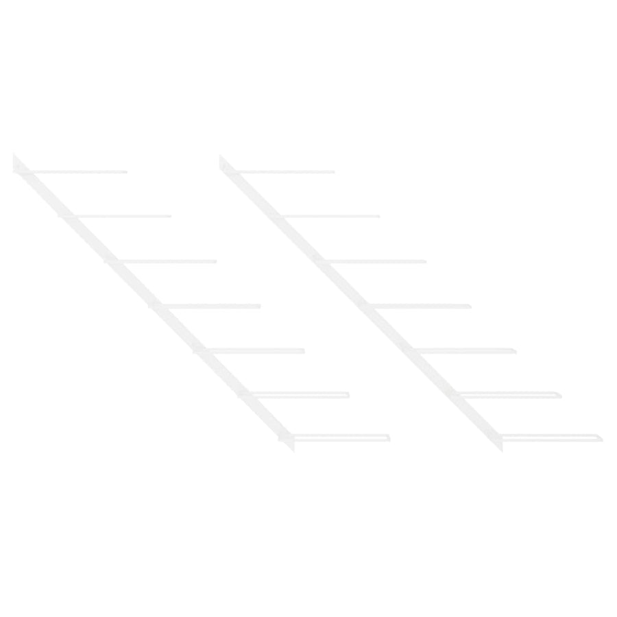 Wijnrekken Voor 7 Flessen Wandmontage Metaal 1 2 Wit