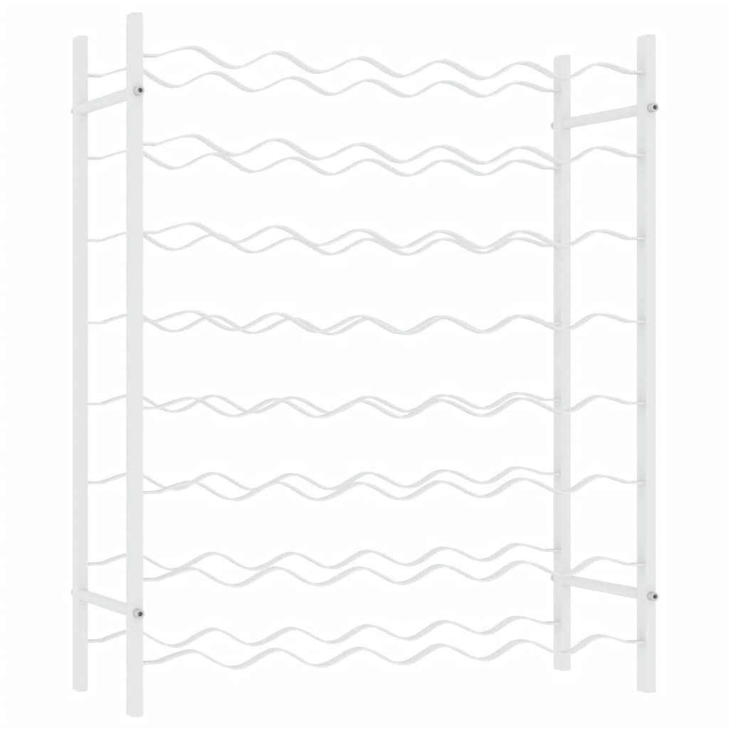 Wijnrek Voor Flessen Metaal 48 Wit