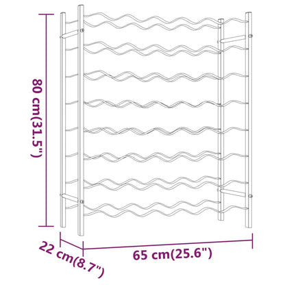 Wijnrek Voor Flessen Metaal 48 Wit