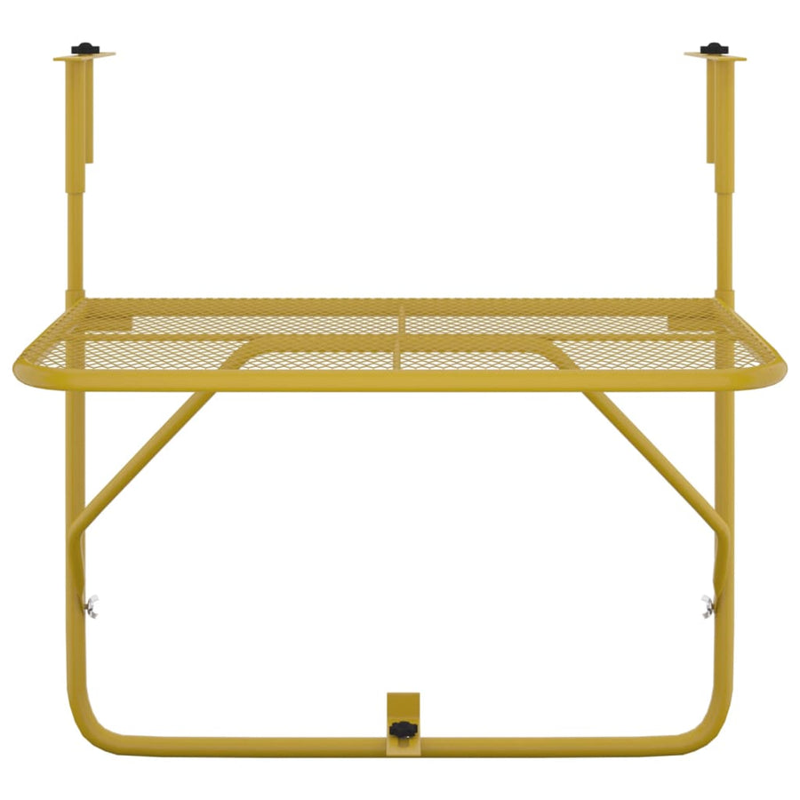 Balkontafel 60x40 cm staal goudkleurig Goud