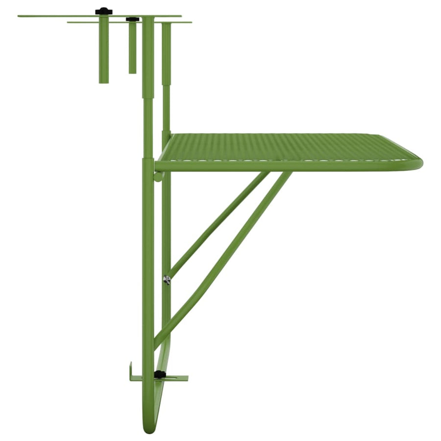 Balkontafel 60X40 Cm Staal Groen
