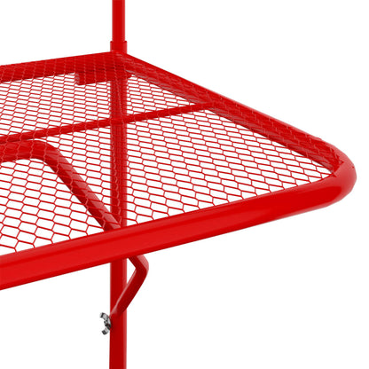 Balkontafel 60X40 Cm Staal Rood
