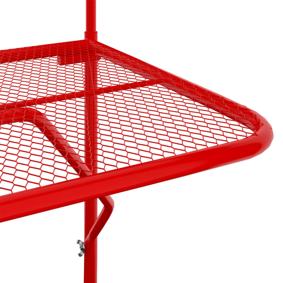 Balkontafel 60X40 Cm Staal Rood
