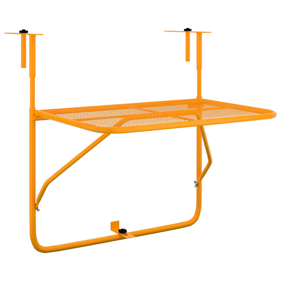 Balkontafel 60x40 cm staal geel Geel