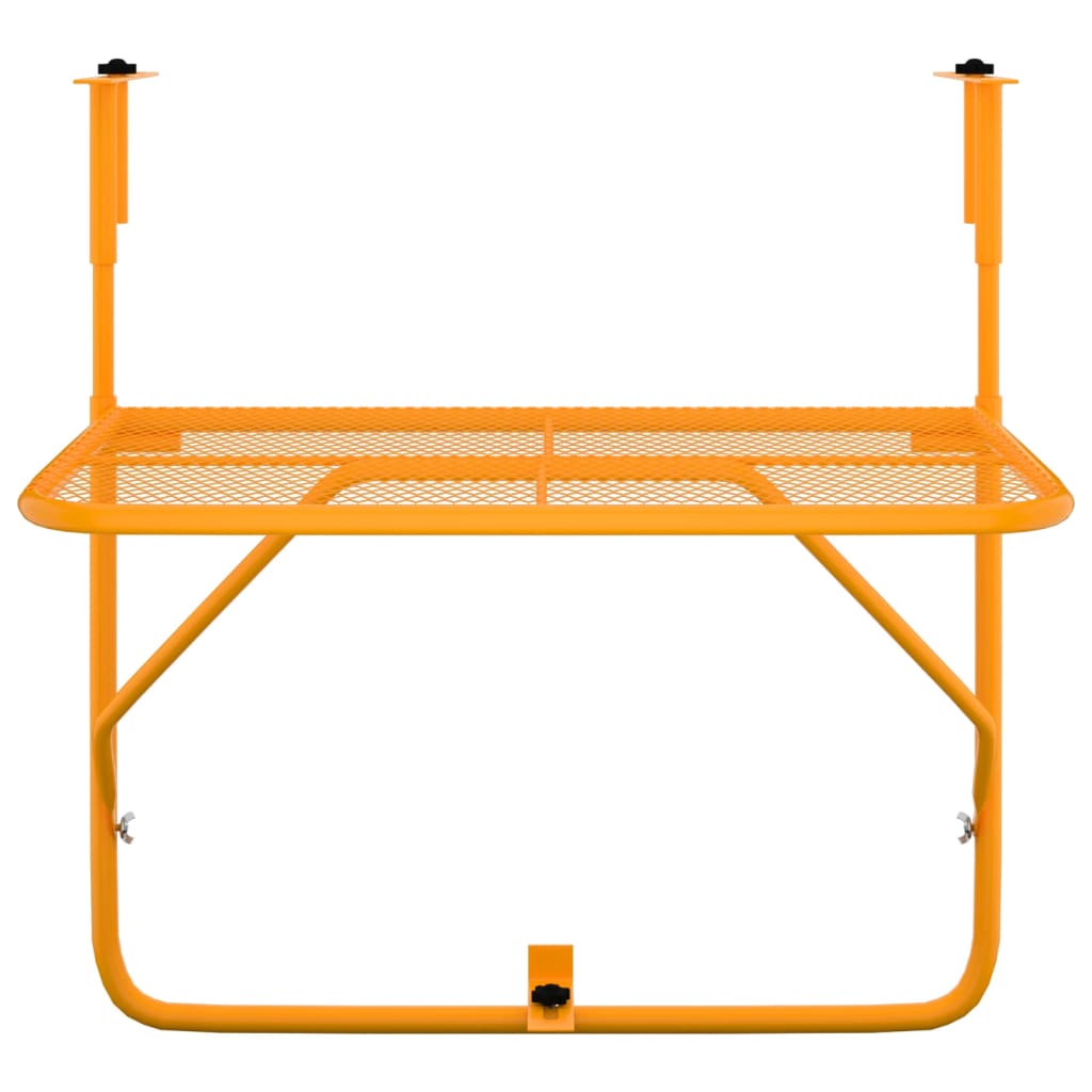 Balkontafel 60x40 cm staal geel Geel