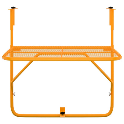 Balkontafel 60x40 cm staal geel Geel