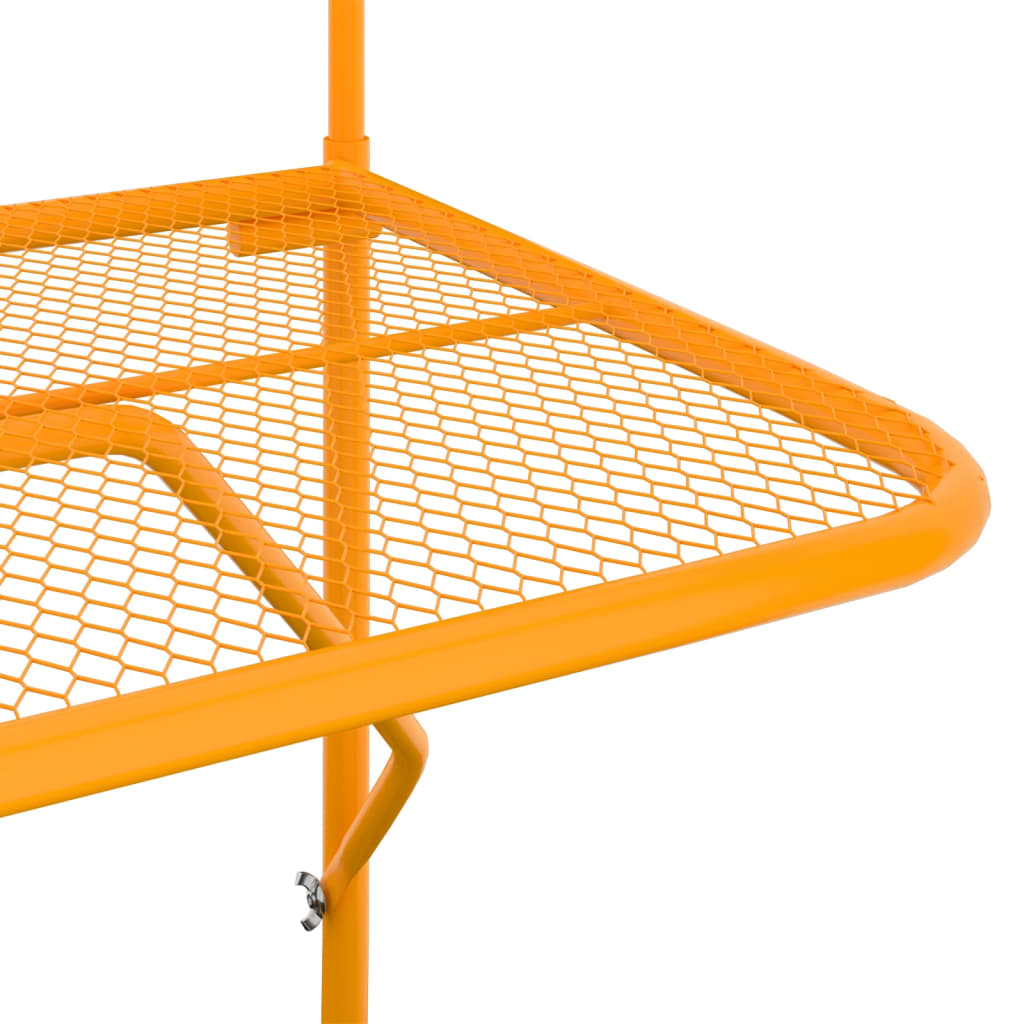 Balkontafel 60x40 cm staal geel Geel