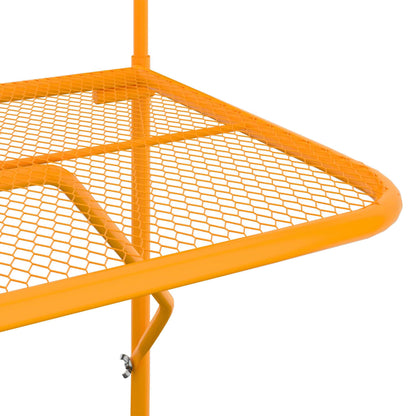 Balkontafel 60x40 cm staal geel Geel