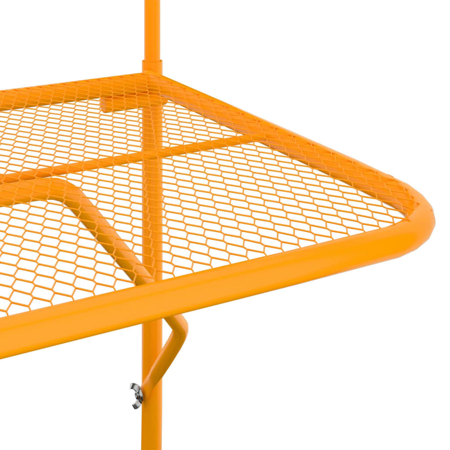 Balkontafel 60x40 cm staal geel Geel