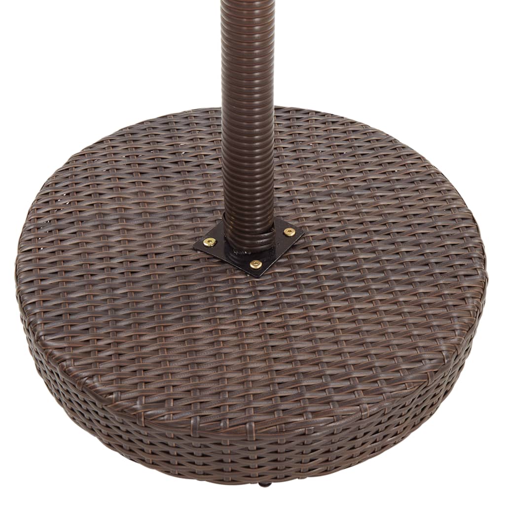 -Delige Tuinbarset Met Kussens Poly Rattan 3 Bruin