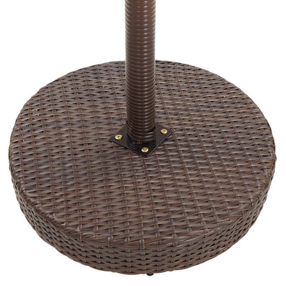 -Delige Tuinbarset Met Kussens Poly Rattan 3 Bruin