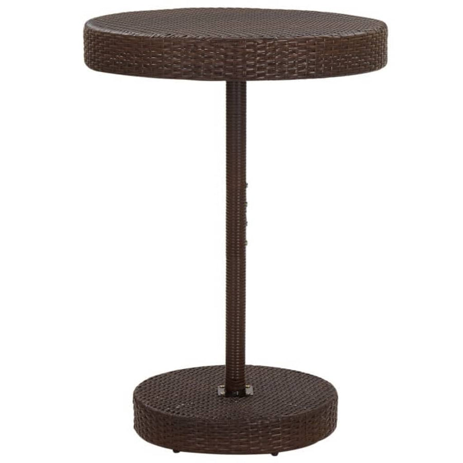 -Delige Tuinbarset Met Kussens Poly Rattan 5 Bruin