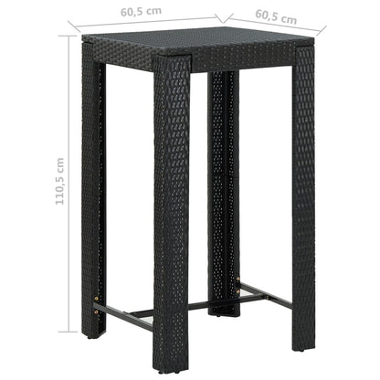 5-Delige Tuinbarset Met Kussens Poly Rattan 4