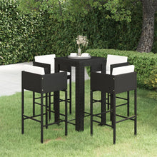 5-Delige Tuinbarset Met Kussens Poly Rattan 4