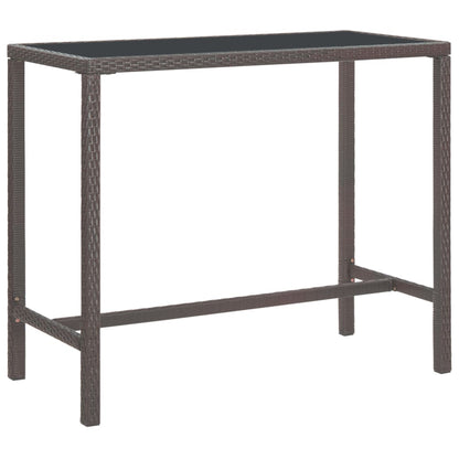 -Delige Tuinbarset Met Kussens Poly Rattan 5 130 x 60 x 110 cm Bruin