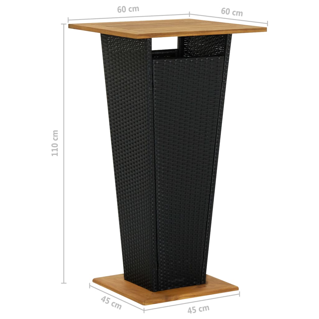 5-Delige Tuinbarset Met Kussens Poly Rattan 4