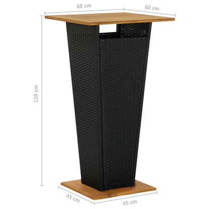 5-Delige Tuinbarset Met Kussens Poly Rattan 4