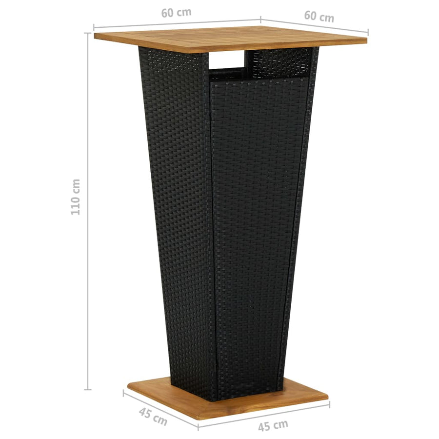 5-Delige Tuinbarset Met Kussens Poly Rattan 4