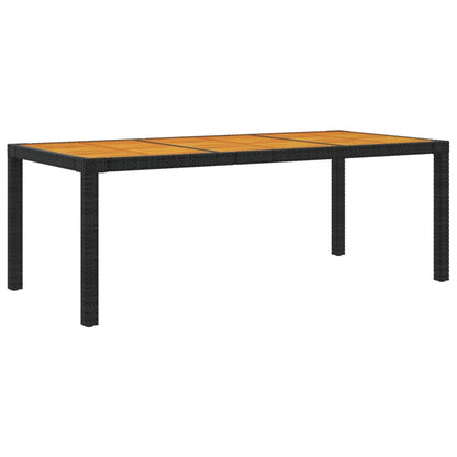 -Delige Tuinset Met Kussens Poly Rattan 9 190 cm tafellengte Zwart en bruin