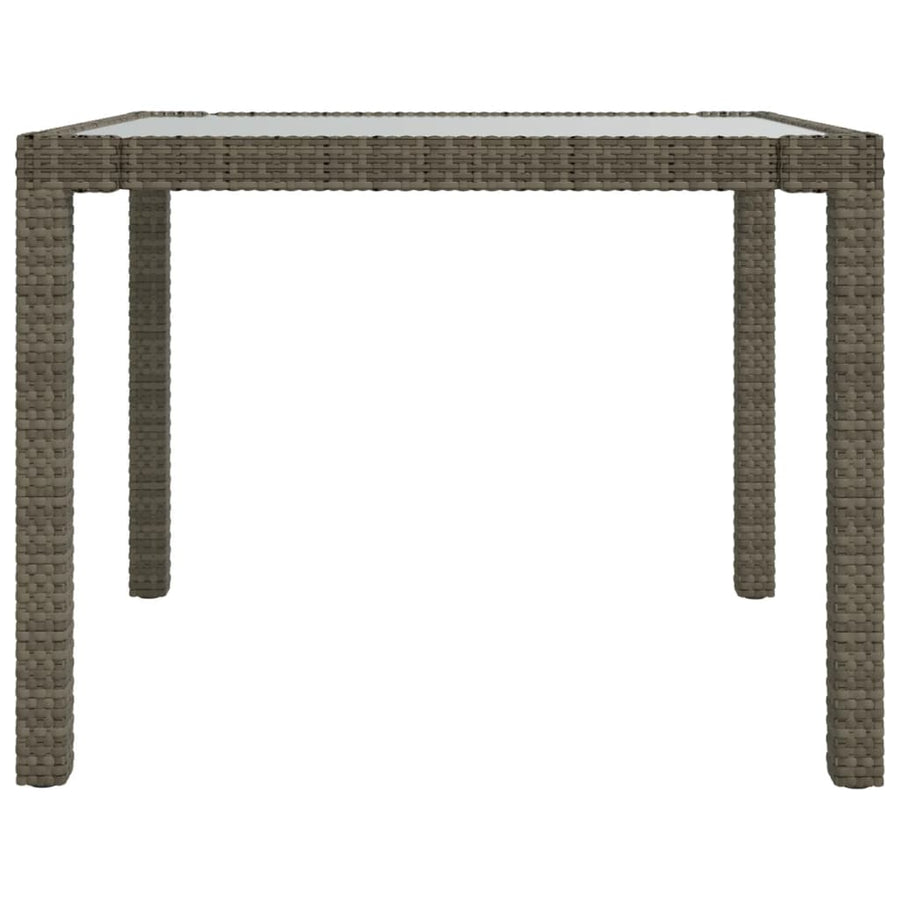 -Delige Tuinset Met Kussens Poly Rattan 3 90 cm tafellengte Grijs en wit