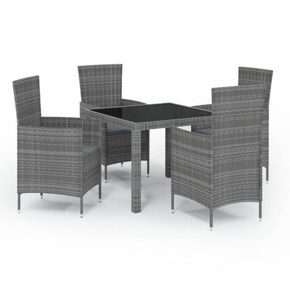 5-Delige Tuinset Met Kussens Poly Rattan 4