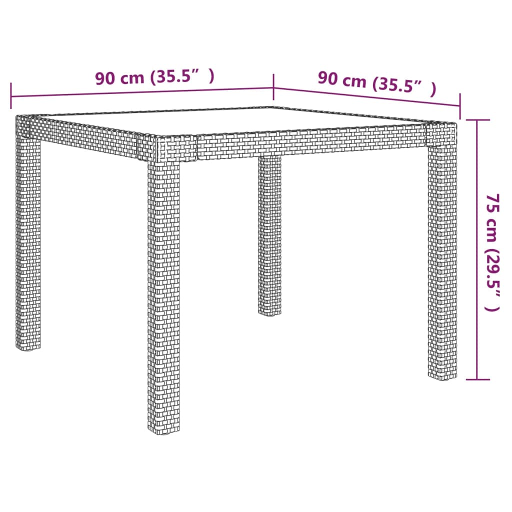 5-Delige Tuinset Met Kussens Poly Rattan 4