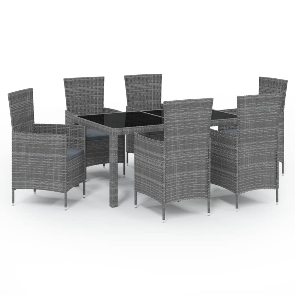 7-Delige Tuinset Met Kussens Poly Rattan 6