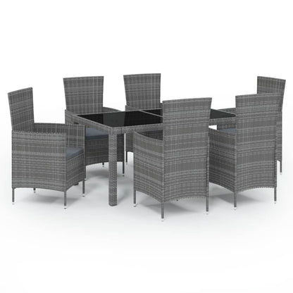 7-Delige Tuinset Met Kussens Poly Rattan 6