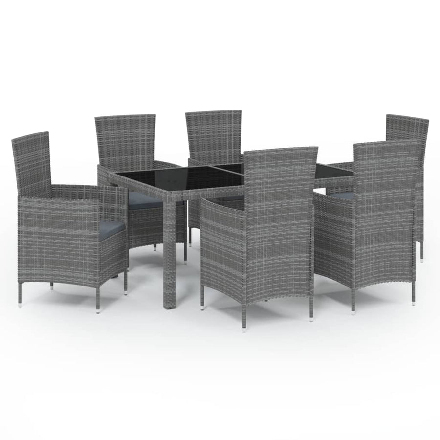 7-Delige Tuinset Met Kussens Poly Rattan 6