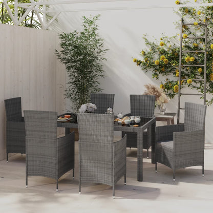 7-Delige Tuinset Met Kussens Poly Rattan 6