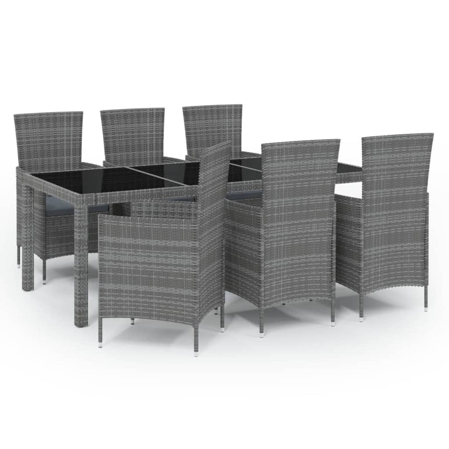 7-Delige Tuinset Met Kussens Poly Rattan 6