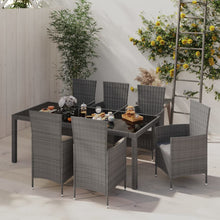 7-Delige Tuinset Met Kussens Poly Rattan 6