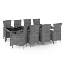 9-Delige Tuinset Met Kussens Poly Rattan 8