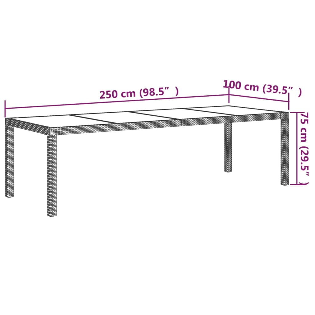 9-Delige Tuinset Met Kussens Poly Rattan 8