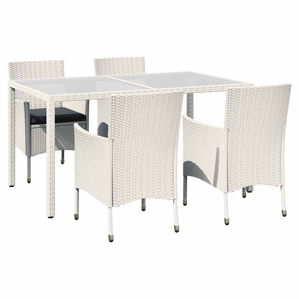 5-Delige Tuinset Met Kussens Poly Rattan 4