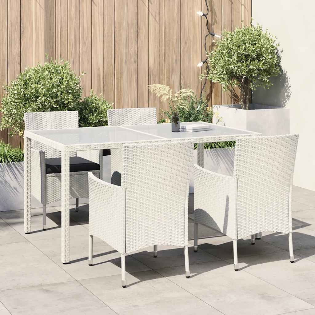 5-Delige Tuinset Met Kussens Poly Rattan 4