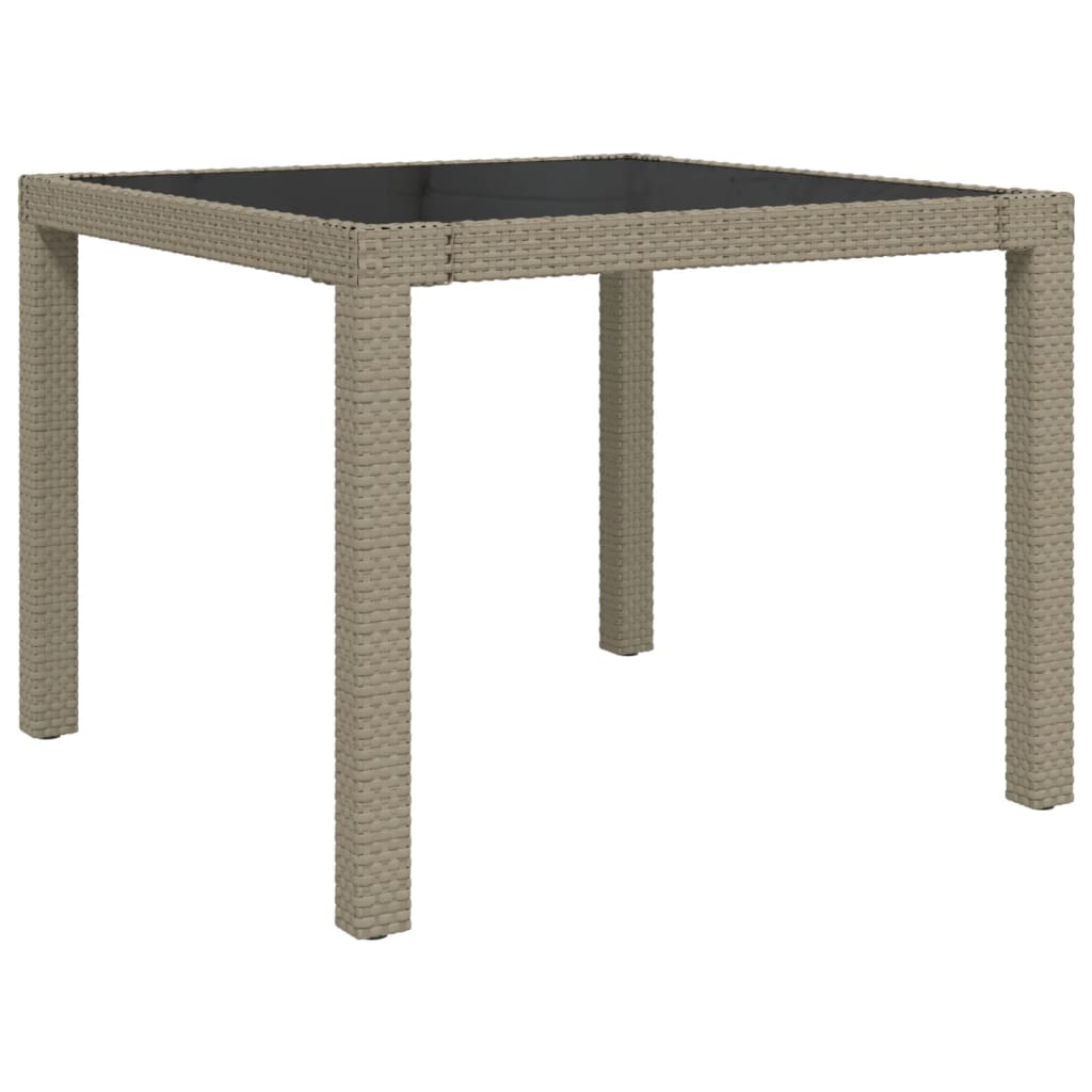 3-delige Tuinset met kussens poly rattan beige