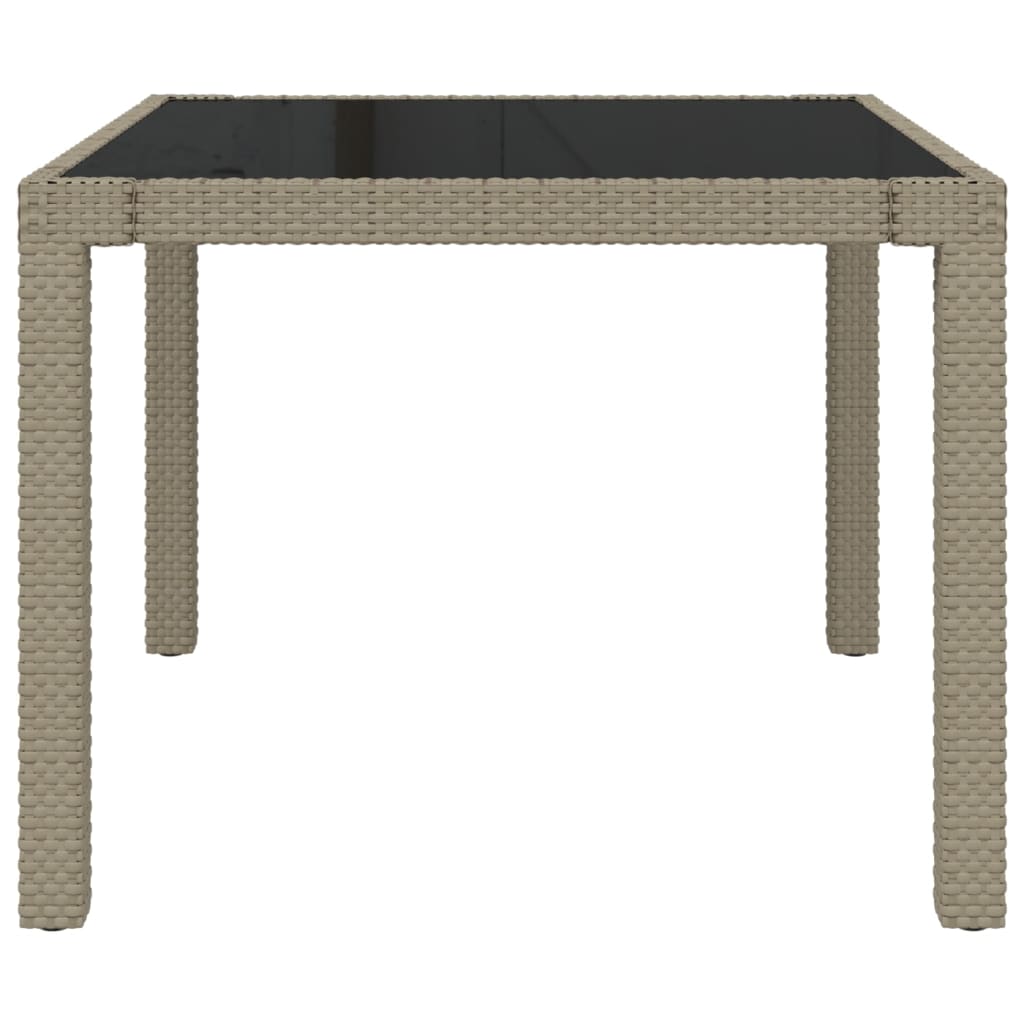 3-delige Tuinset met kussens poly rattan beige