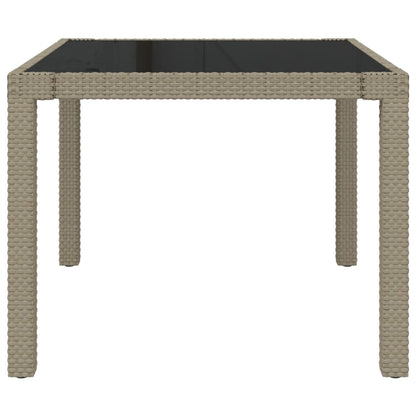 3-delige Tuinset met kussens poly rattan beige