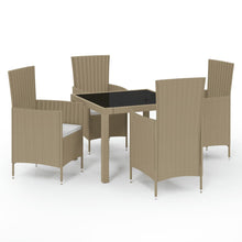 5-Delige Tuinset Met Kussens Poly Rattan 4