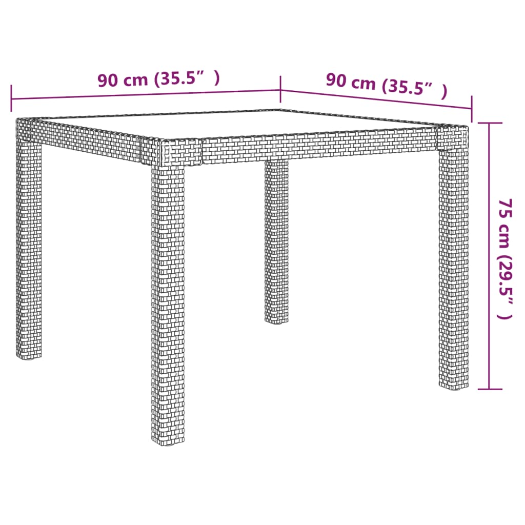 5-Delige Tuinset Met Kussens Poly Rattan 4
