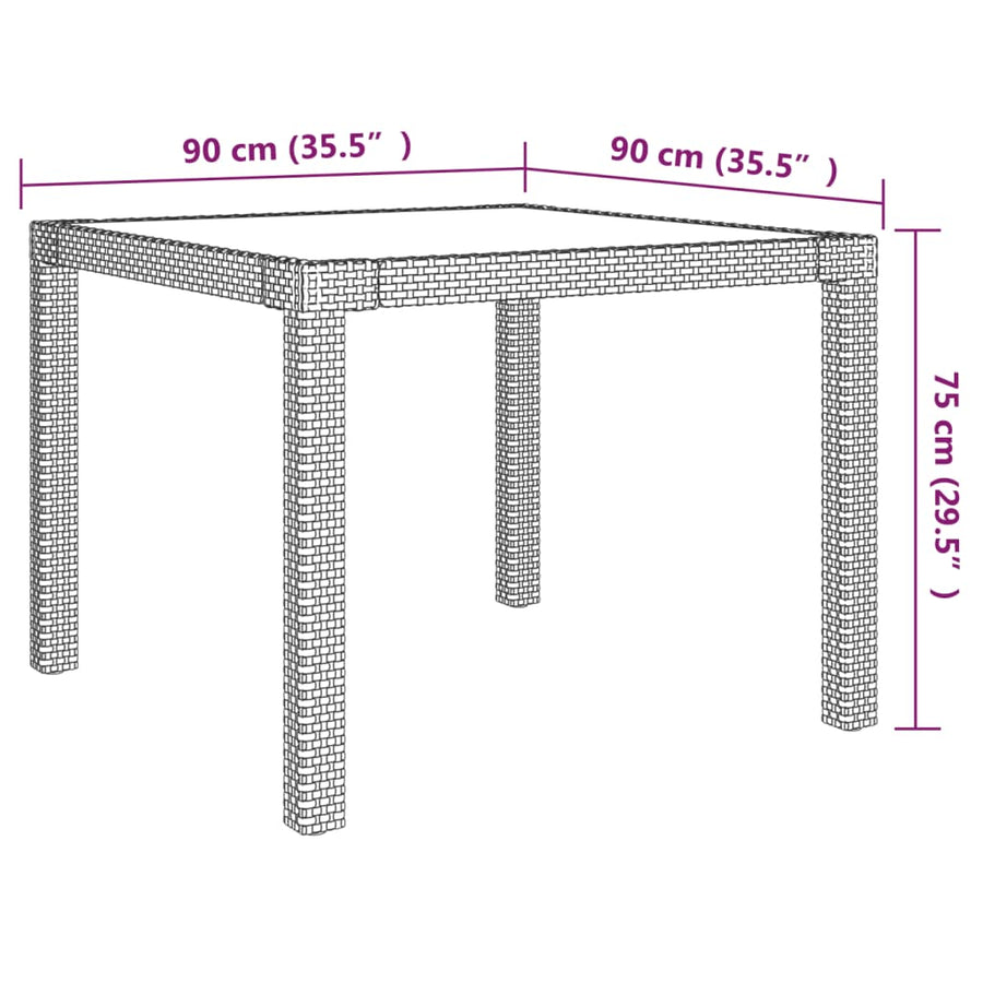5-Delige Tuinset Met Kussens Poly Rattan 4