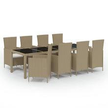 9-Delige Tuinset Met Kussens Poly Rattan 8