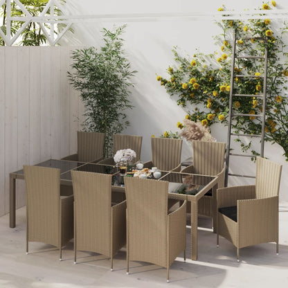11-Delige Tuinset Met Kussens Poly Rattan 10