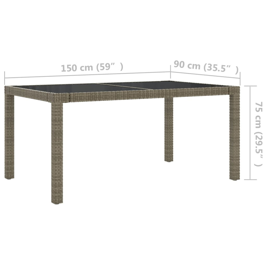 5-Delige Tuinset Met Kussens Poly Rattan 4