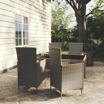 5-Delige Tuinset Met Kussens Poly Rattan 4