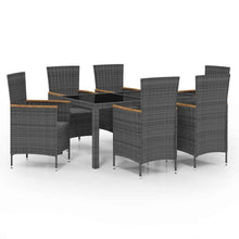 7-Delige Tuinset Met Kussens Poly Rattan En 6