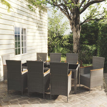 9-Delige Tuinset Met Kussens Poly Rattan 8