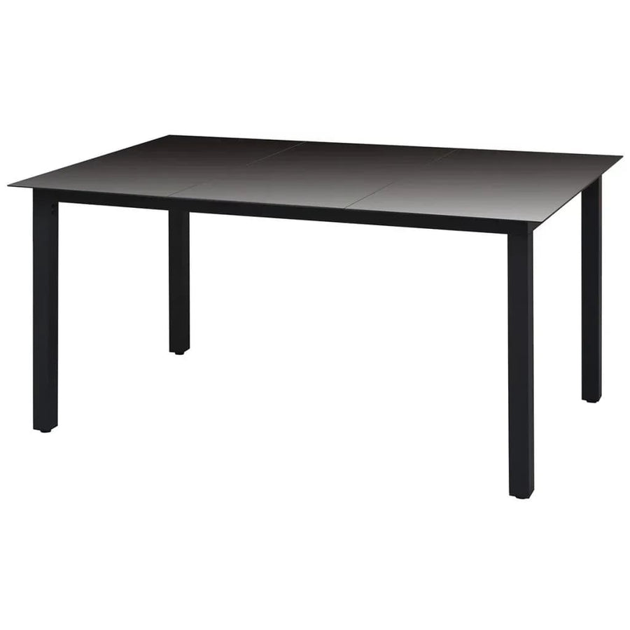 -Delige Tuinset Met Kussens Poly Rattan 7 150 cm tafellengte Zwart